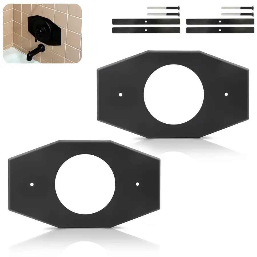 

Заглушка-накладка OneHoleRemodelCoverPlate, совместимая с смесителями для ванн и душевых систем Moen и Delta, для ремонта и замены душевых смесителей (2 шт.)