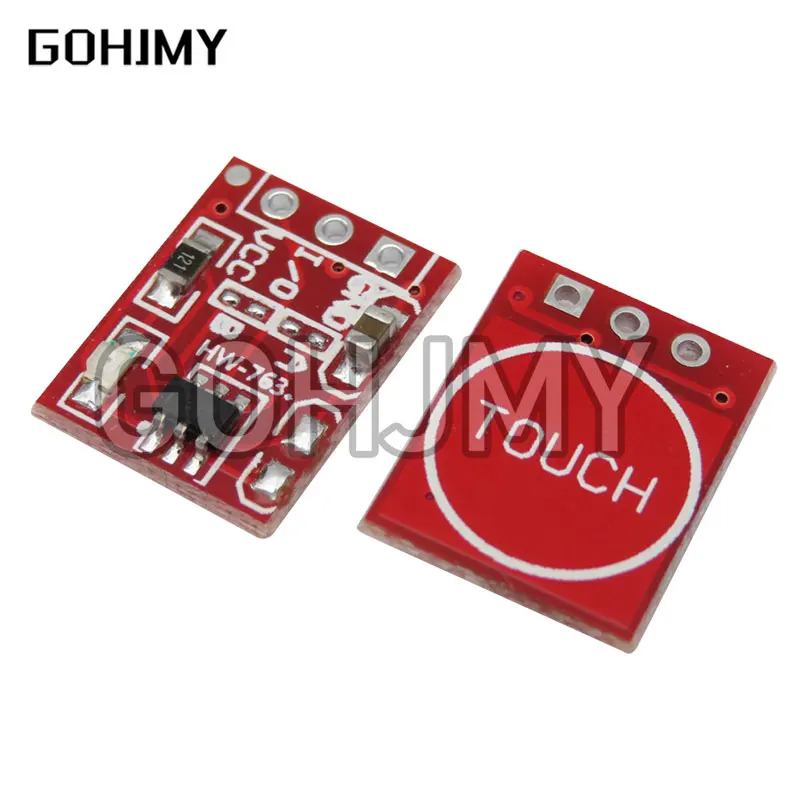 10PCS/LOT NEW TTP223 Touch button Module Capacitor type Single Channel Self Locking Touch switch sensor