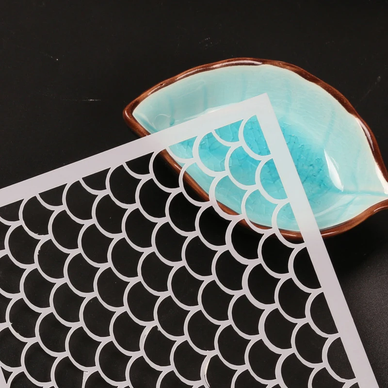 4/5/6/10 Stück Fischschuppen-Schablonen, Gesichtsmalerei-Schablonen, Schablonen zum Malen, Make-up-Schablonen, wiederverwendbare Gesichtsmalerei-Schablonen – Detail 7