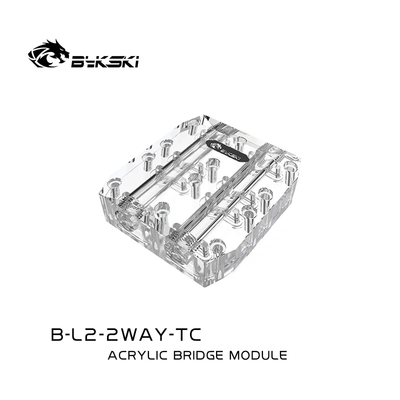 Bykski Graphics Card GPU Waterway Connection Adjustment Bridges Water Block Quad GPU Bridge For Graphics B-L3-2WAY-TC