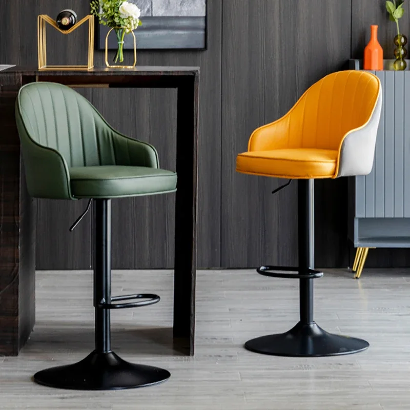 Replica Barber Accent Bar Stools Reception Modern Step Gaming Ratan Luxury Bar Stools Swivel Coffee Shop Tabouret Furniture