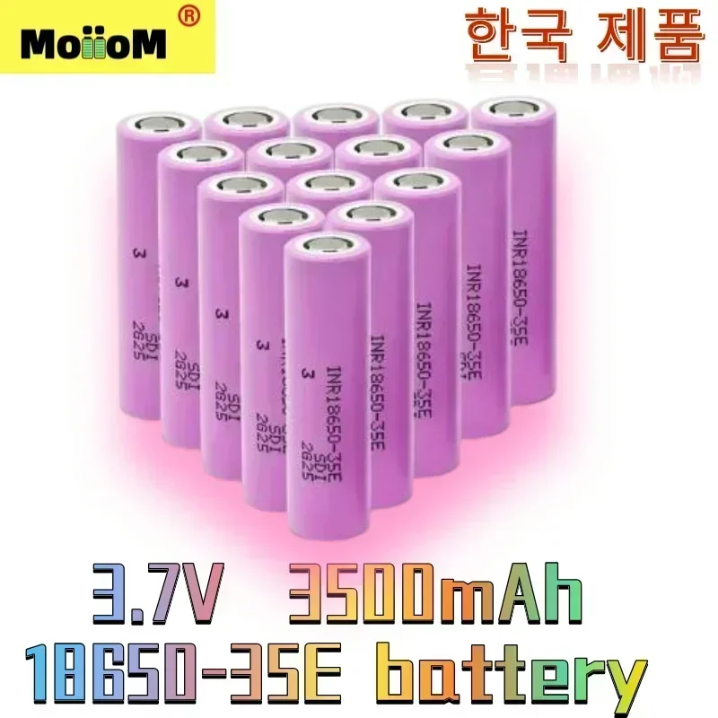 2025 100% Original for 18650 3500mAh 25A Discharge INR18650 35E 3500mAh Li-ion 3.7v Rechargable Battery 18650 Battery