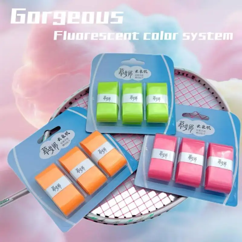 

3 шт., теннисная ручка, падельная ракетка, одинарная теннисная лента, противоскользящая тренировочная сменная повязка на повязку, аксессуары для бадминтона