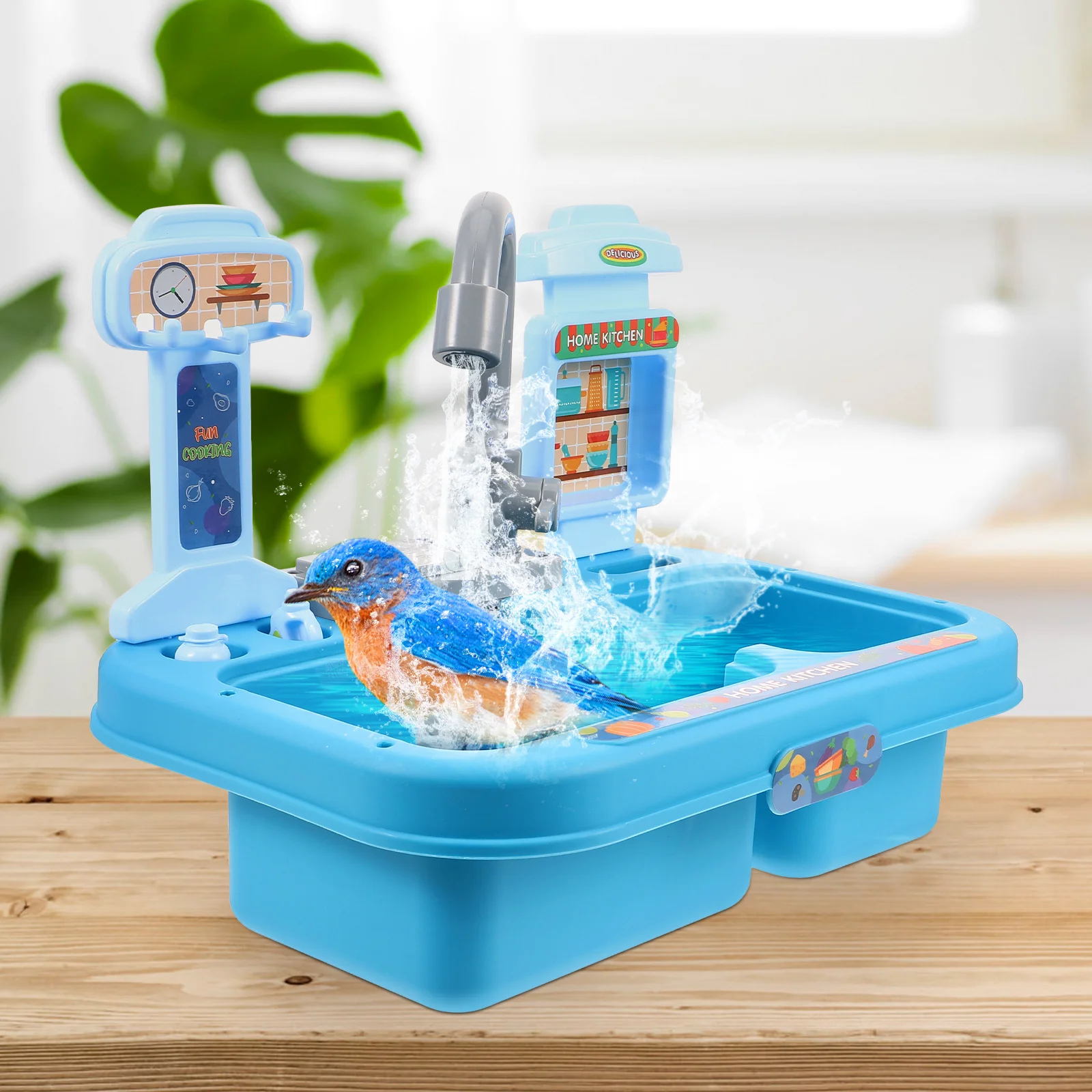 

Parrot Bath Tub Plastic Bird Shower Basin Convenient Cage Bird Bathing Tub Pet Bathing Basin Pet Supplies Birds Supply