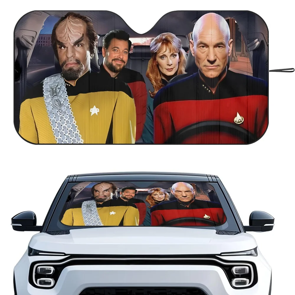 Cortinas Parasol para Auto S-Star Trek, Película de Aluminio Aislante del Calor, Ventosas Reutilizables, Bloquea Rayos UV, Protector Solar para Auto
