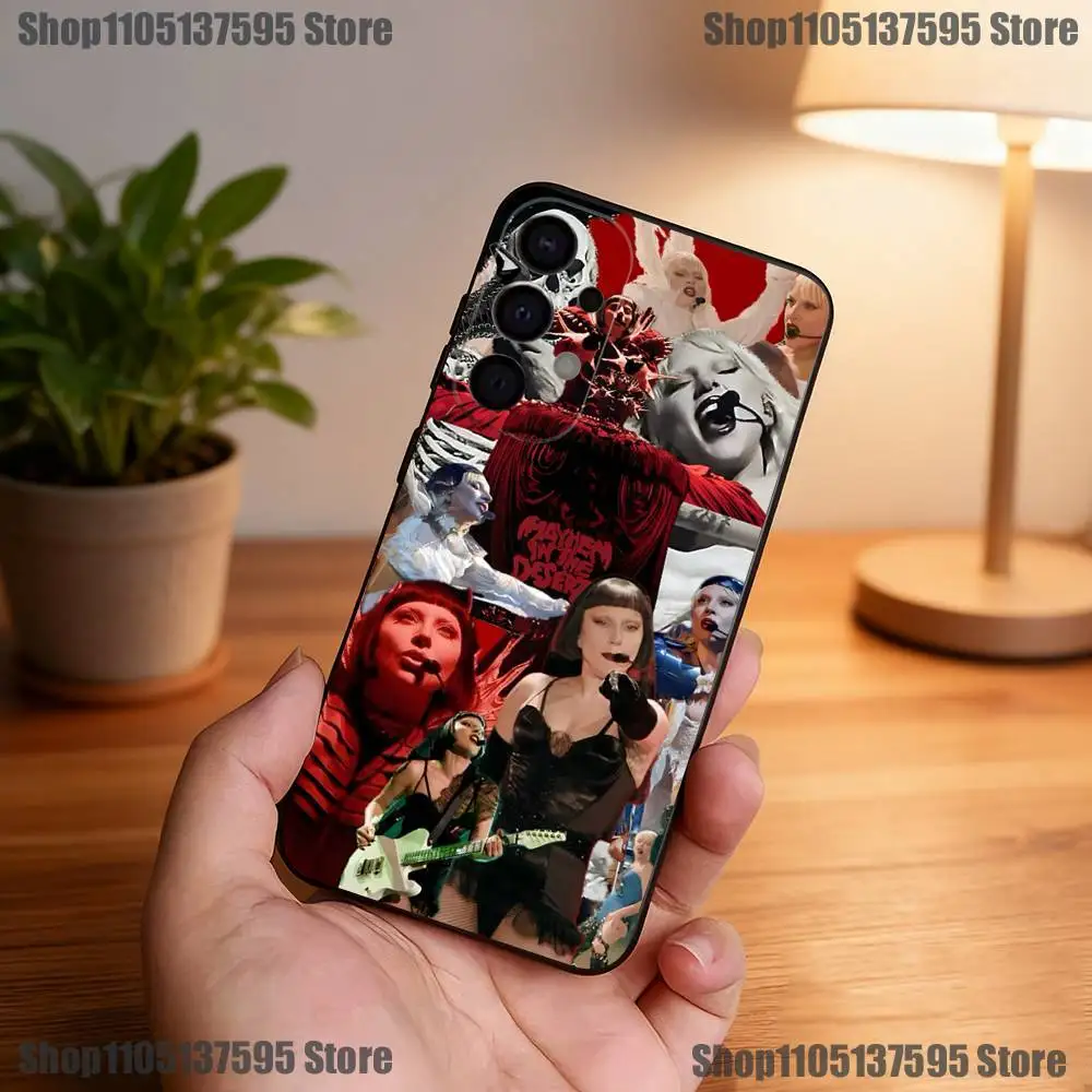 Coque de téléphone Manifest of MAYHEM L-Lady g-gaga, étui noir pour Samsung S25,S24,S21,S22,S23,S30,Ultra,S20,Plus,Fe,Lite,5G