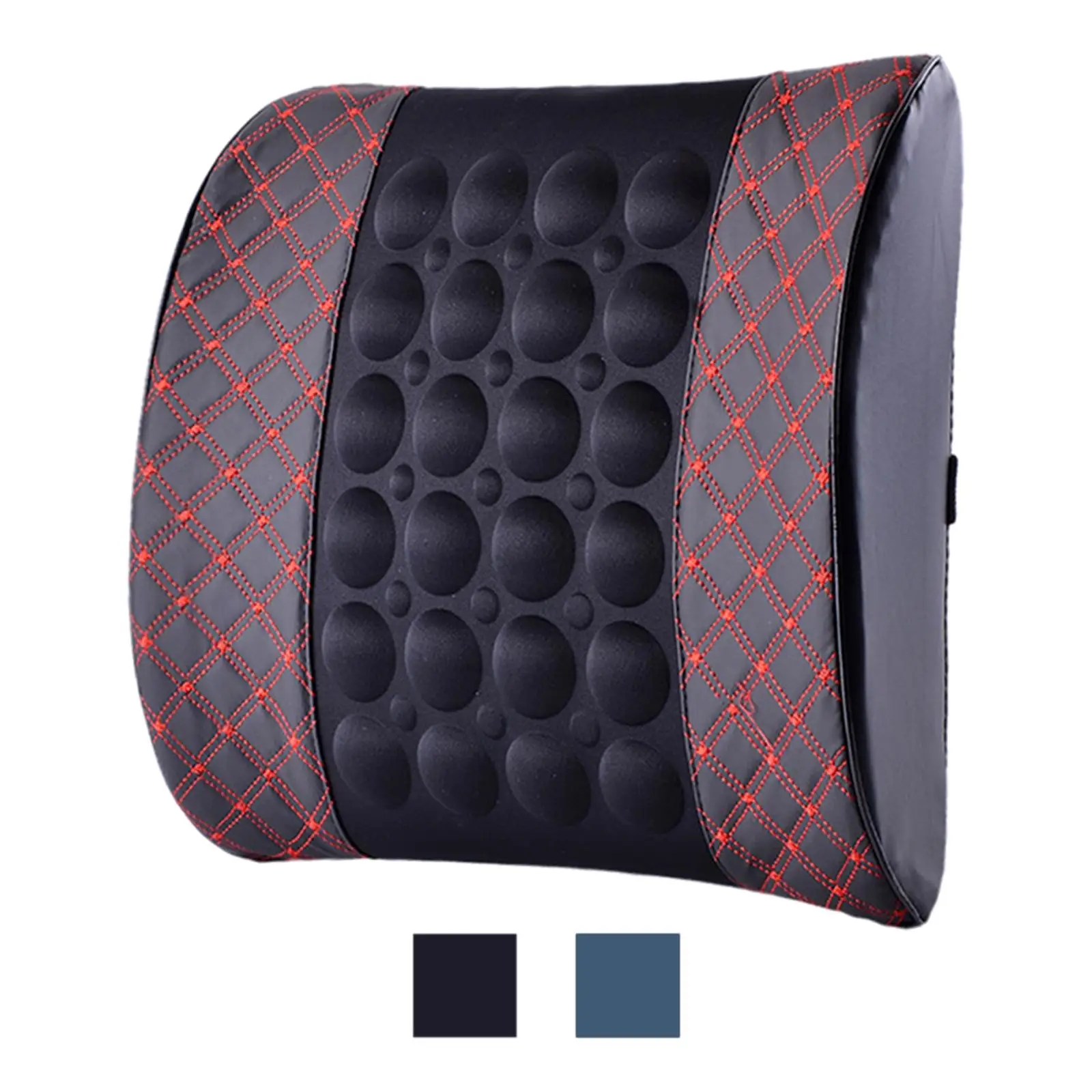 Car Lumbar Support 12V Neck Massager Seat Back Cushion for Relaxation Car Office