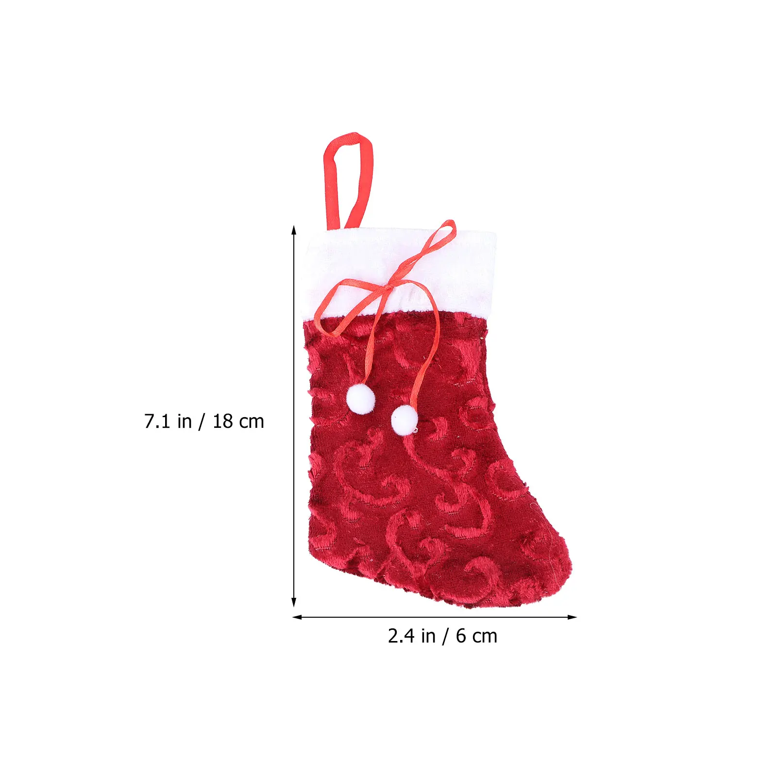 

6 Pcs Christmas Stocking Gift Bag Hanging Stockings Sock Presents Candy Socks Gifts