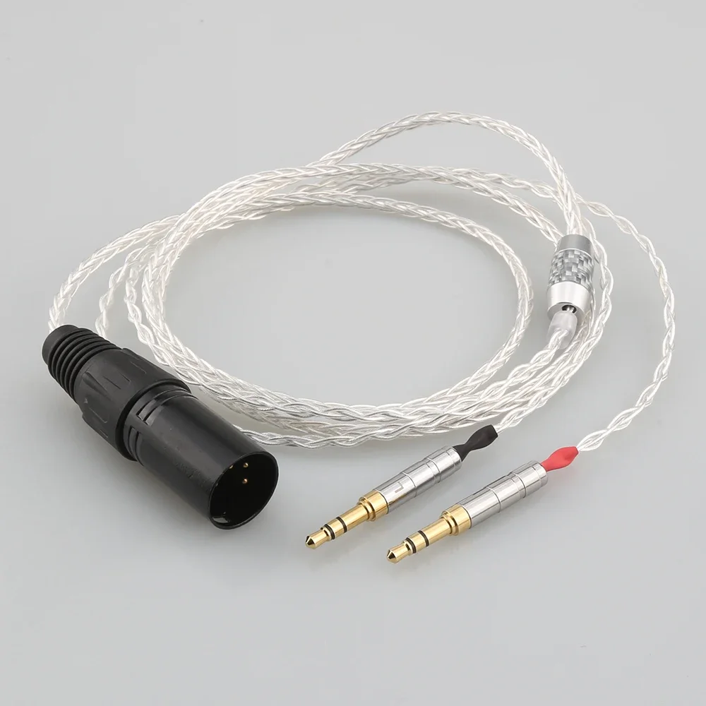 XLR Balanced 8 Core Headphone Earphone Cable For Denon AH-D600 D7100 Hifiman Sundara Ananda HE1000se HE6se he400i he400se Arya