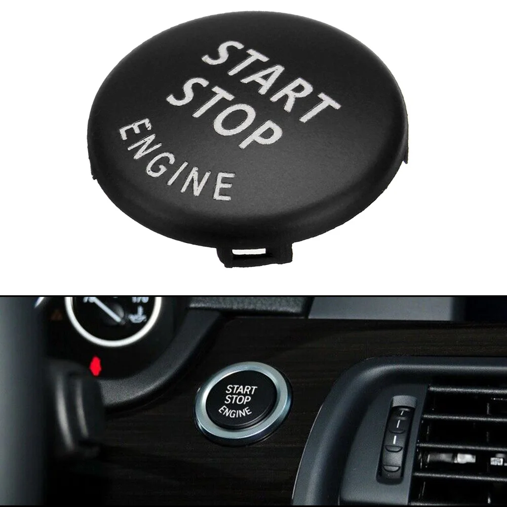 Car Start Stop Engine Button Switch Cover For BMW E70 X6 E71 X1 E84 X3 E83 Black Car Engine START Button Replace Cover
