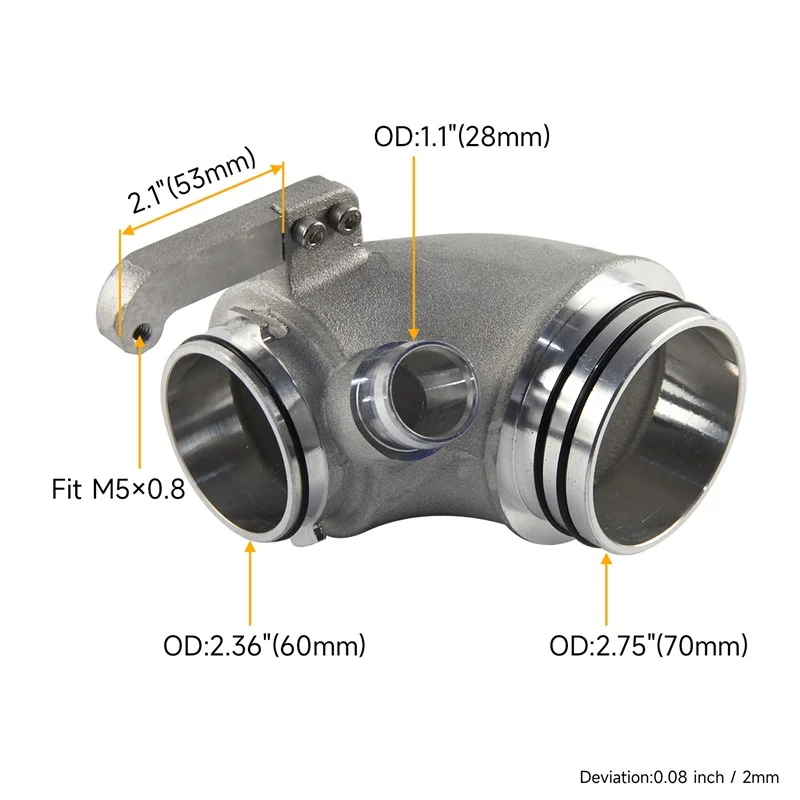 High Flow Inlaat Turbo Elleboog Pijp Voor VW Golf MK7 GTI R Audi S3 A3 TT 1.8TSI 2.0T Skoda Octavia VRS SEAT Leon Cupra