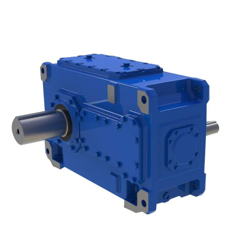 high output torque transmission H B series gear reduction gearbox with electric motor