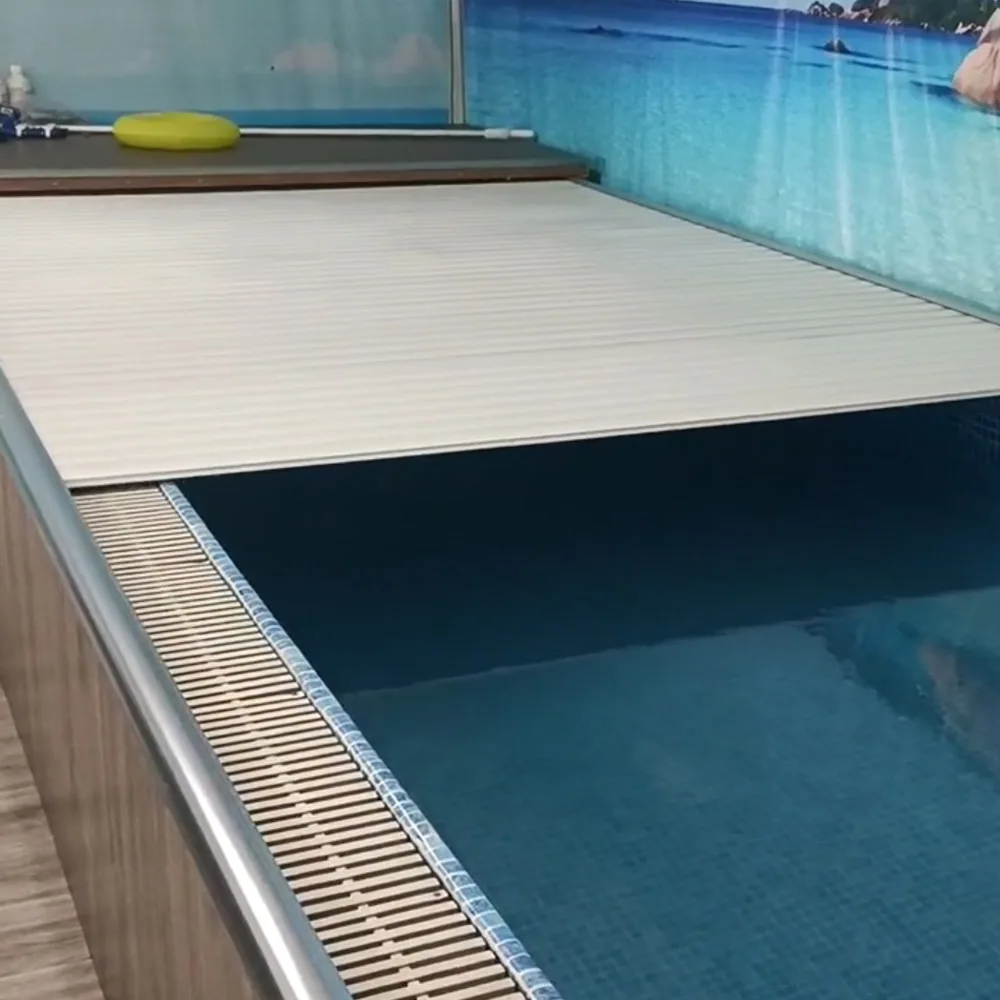 

Winter Insulation and Dust protection Automatic Pool Cover Auto Pool Covers Electric Pool Cover