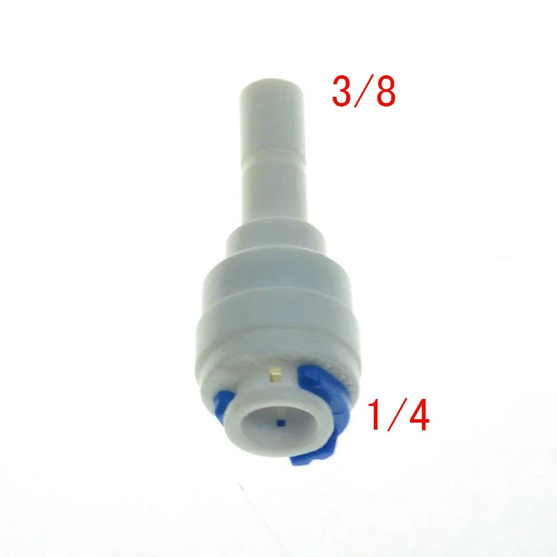 

5pcs 1/4" OD Tube Quick Connection 3/8" Pipe Type Straight Connector RO ST024D