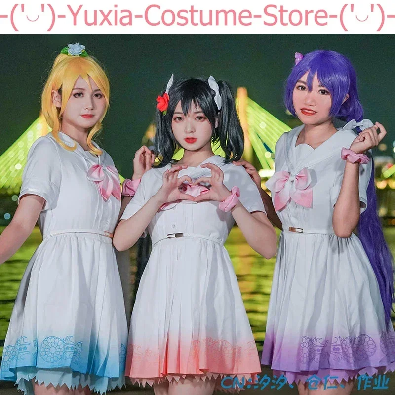 Anime!Lovelive μ's 8th A song for you! you? you! Rin Maki Umi All Members sj Lolita Dress Uniform Cosplay Costume Role Play Suit