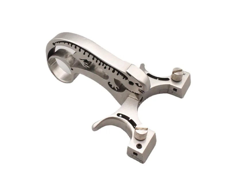 

High-end Titanium Alloy Fast-pressing Slingshot Flat Skin Lizard Bow with Unrestricted Forming and High Precision