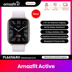 New Global  Amazfit Active 42mm Smartwatch Ultra-long 14-day Battery Life 120+ Sports Modes Smart Watch For Android IOS Phone