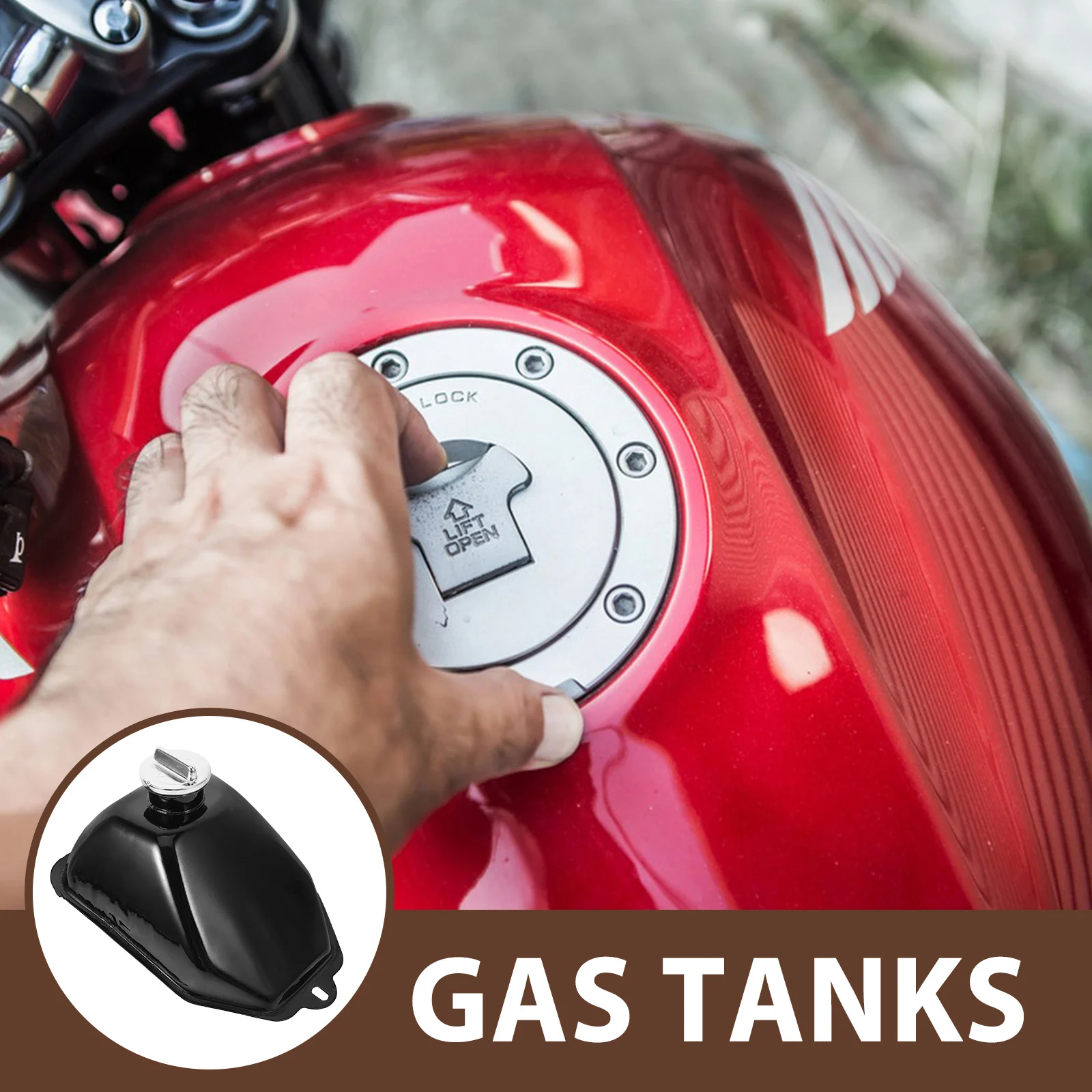 

Iron Atv Fuel Gas Tank Durable Stylish Design Leak Proof Small Fuel Tank for Quad Chinese Motorcycles Long Distance