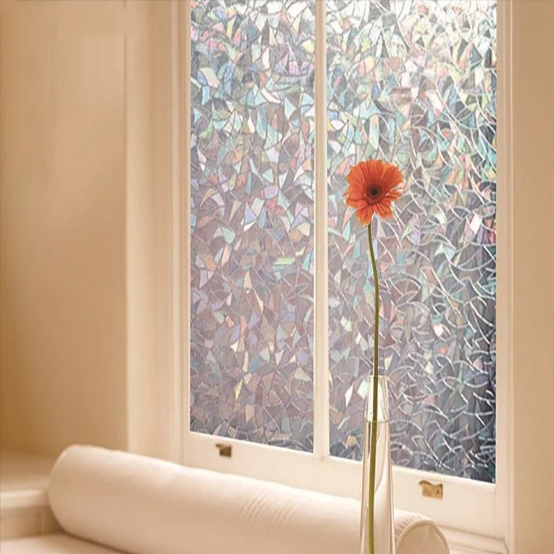 Matte Frosted Privacy Glass Sticker, Light Transmitting Non-Transparent Anti-Peep Window Film, Multi-Scene Glass Cover for Bathr view 5