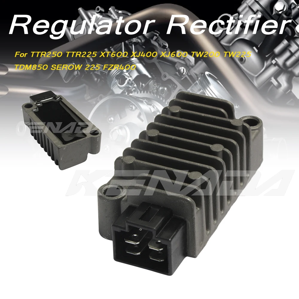 

For TTR250 TTR225 XT600 XJ400 XJ600 TW200 TW225 TDM850 SEROW 225 FZR400 Motorcycle Voltage Regulator Rectifier