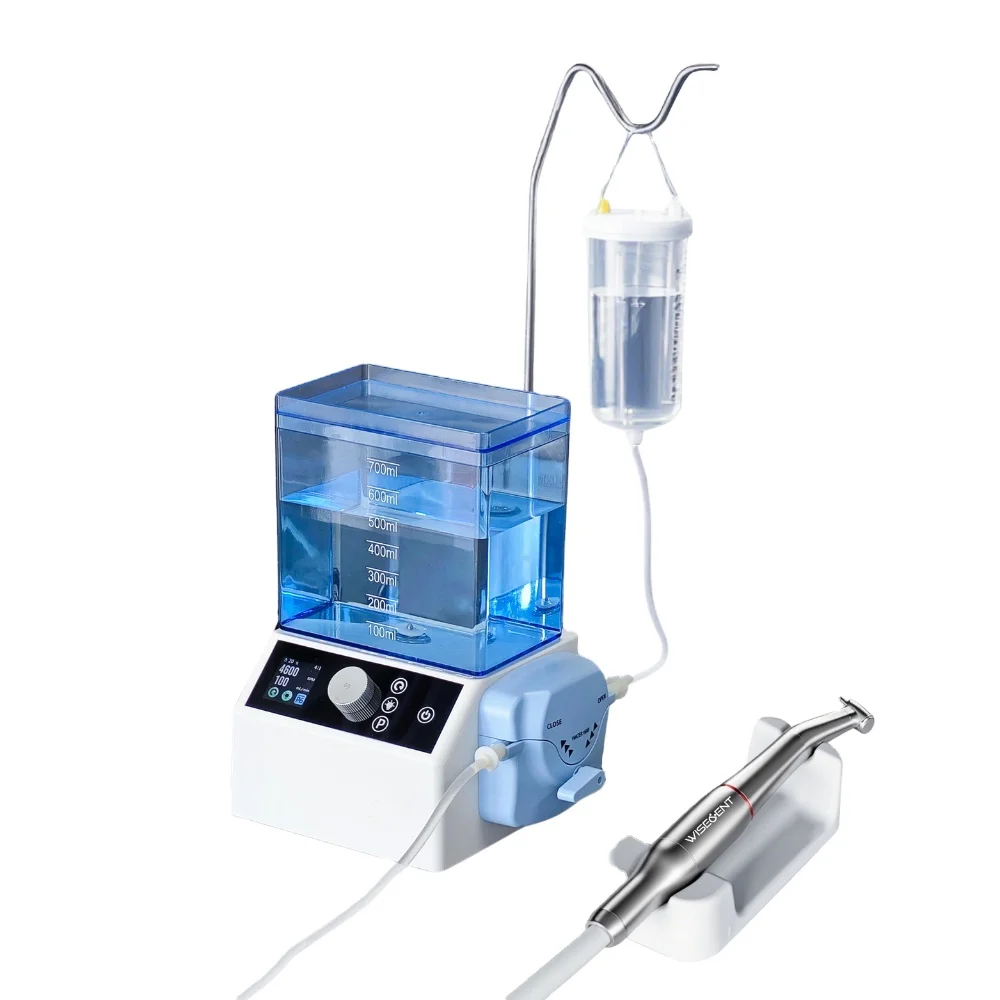 

Wisedent BR-715 Electric Brushless Motor Water Tank Saline Pump LED Handle Internal/External Water Spray Dental Equipment