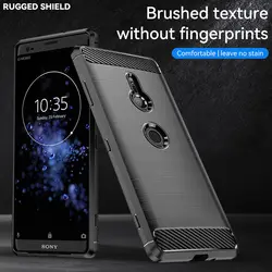 For Sony Xperia XZ3 H9436 H8416 Case Carbon Fiber Skin Soft Silicone TPU Cover Phone Case For Sony Xperia XZ3 H9436 H8416 H9493