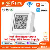 Tuya WIFI Temperature Humidity Sensor Real Time Report APP Remote Control Thermometer Hygrometer Support Yandex SmartLife Alexa