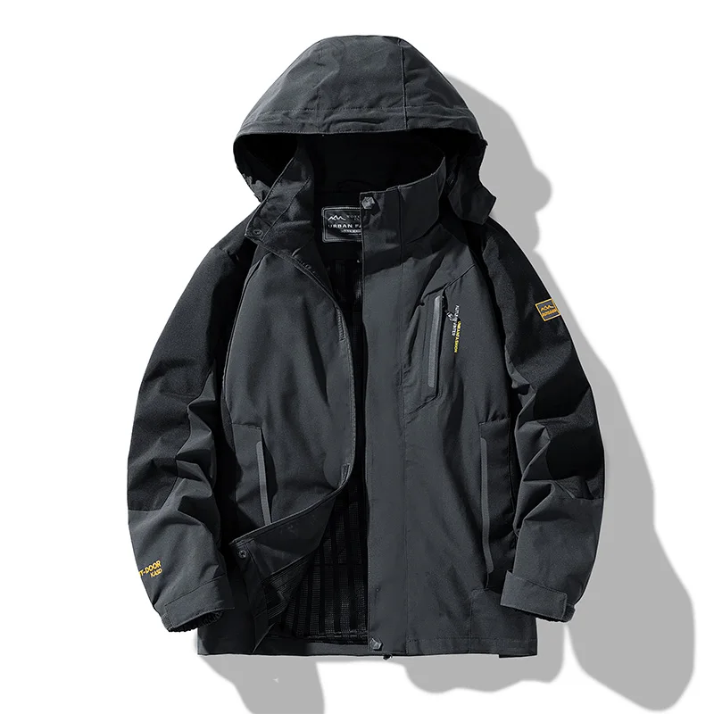 

Men's Waterproof Hiking Jacket Large Size Windproof Windbreaker Camping Hunting Running Trekking Fishing Coat Men Outdoor