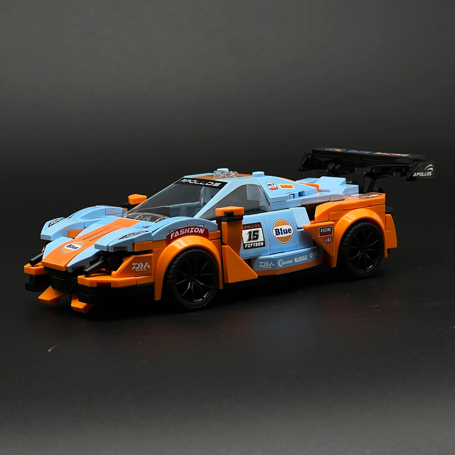 Kit de Modelo de Auto de Carreras, Juguete de Construcción DIY, Regalo para Niños y Adultos, Auto Deportivo de Alta Velocidad, Colección Educativa de Construcción, Decoración
