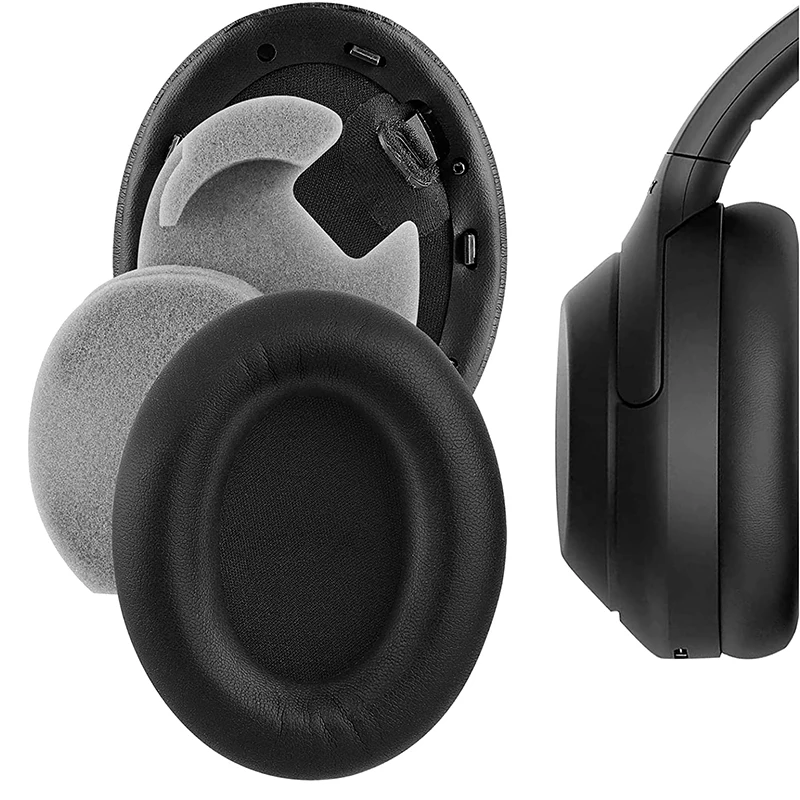 KUTOU Ersatz-Ohrpolster für Sony WH-1000XM4 Kopfhörer, weiche Memory-Schaum-Pads, 1000 x m4 1000 x m4 Ohrpolster – Detail 8