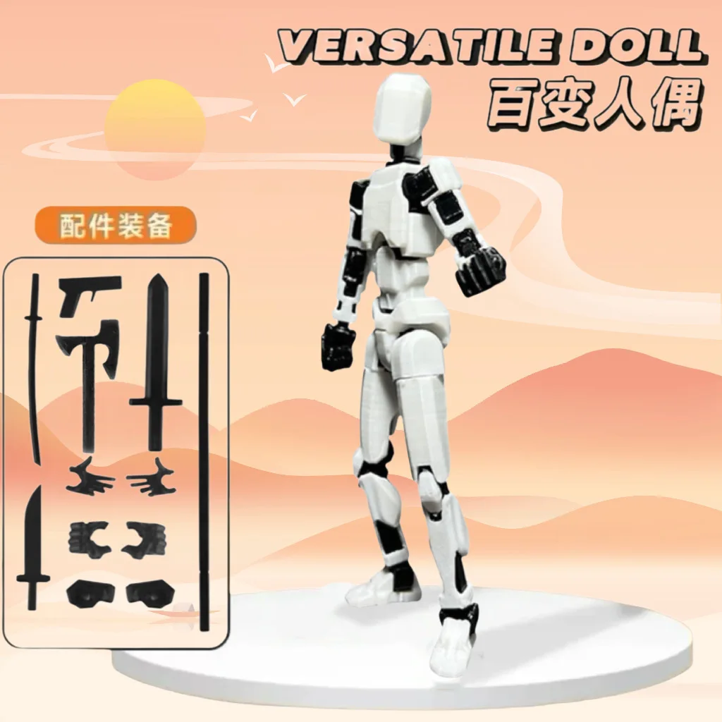 3D Printing Shapeshift Robot Action Figure With Full Body Movable Toy Creative Mannequin Dummy Action Model Toy Children Gift