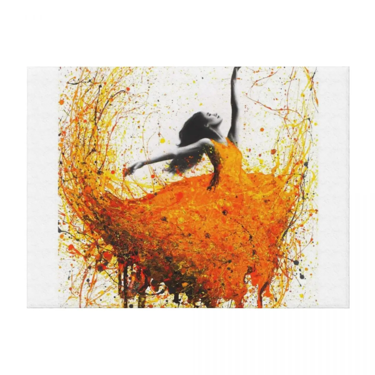 

Tangelo Fire Dance Throw Blanket Designers Hair Softest Decorative Sofa Blankets