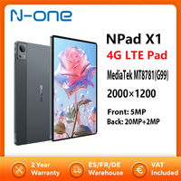 N-one NPad X1 Tablet PC 8GB128GB MTK G99 8-Cores Fast Charging 8600mAh Android 13 10.95 inch 2000*1200 FHD IPS 4G LTE Pad Tablet