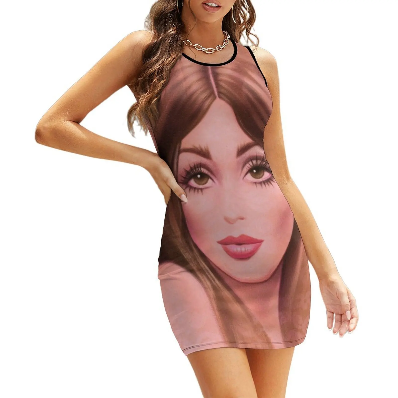 

Sharon Tate Sleeveless Sundress Dress for girls summer dresses womens 2025 Cocktail of dresses