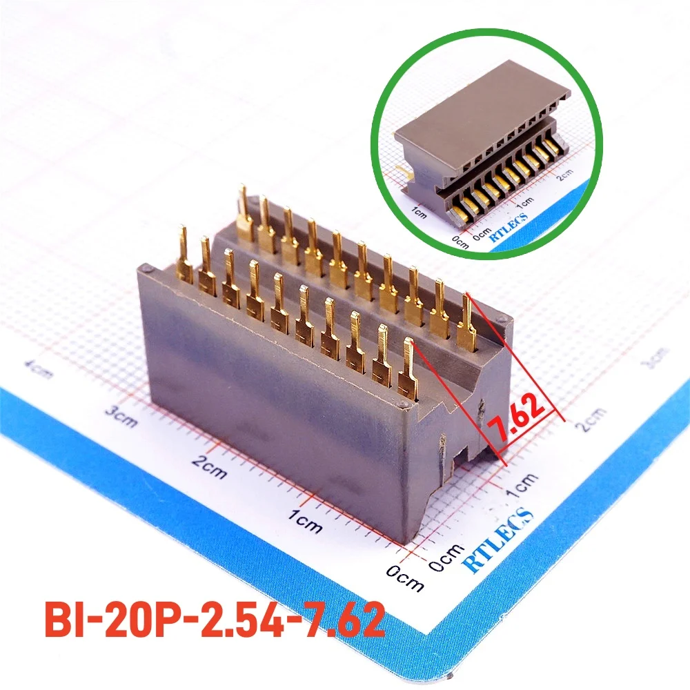 2pcs Burn In Socket DIP 2.54 mm Pitch 6 8 12 14 16 18 20 24 28 32 40 48 Pin Gold plate IC Test Socket Through Hole Dual Row