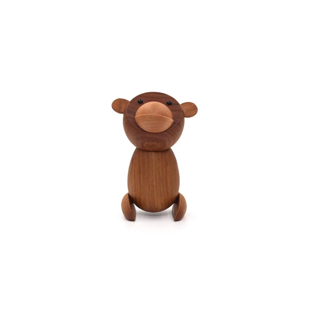 Wooden jewelry, handicrafts, large ornaments, cute cartoon monkey mascot ornaments, home accessories, one piece