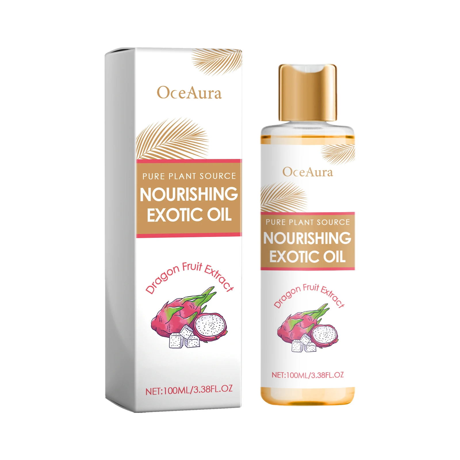 

Oceaura Exotic Nourishing Body Oil Base Oil Fractionated Coconut Oil Body Care Moisturizing Essential Oil 3pcs