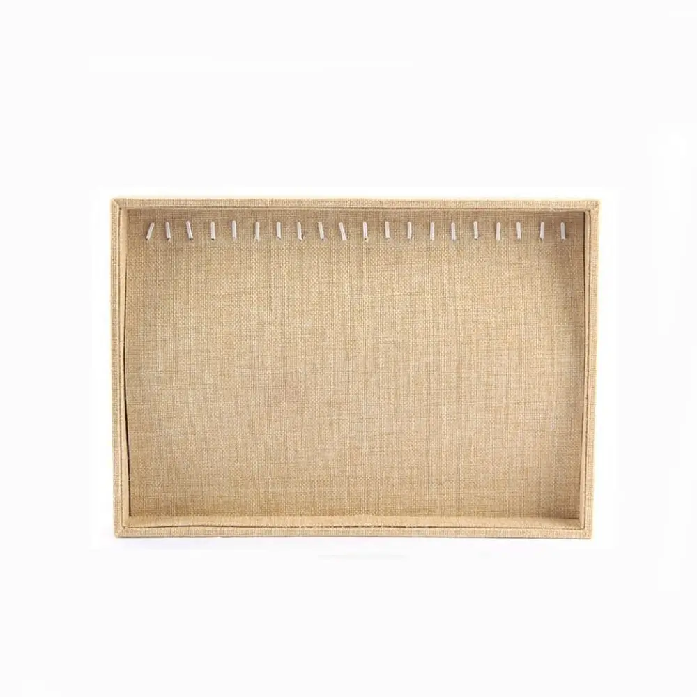 Large Capacity Velvet Jewelry Tray Bracelets Necklaces Jewelry Storage Box Case Fashion Rings Earrings Plate Jewelry Storage