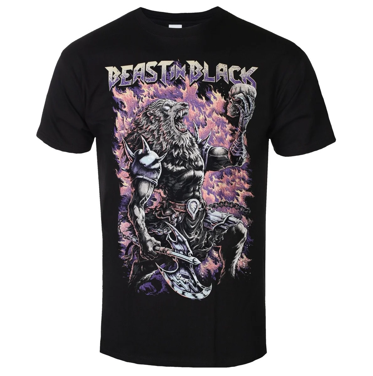 Gothic Heavy Metal Streetwear T‑shirt Beast in Black Bloody Captive Lion Motif Back Print Men Women Retro Dark Punk Rock Casual