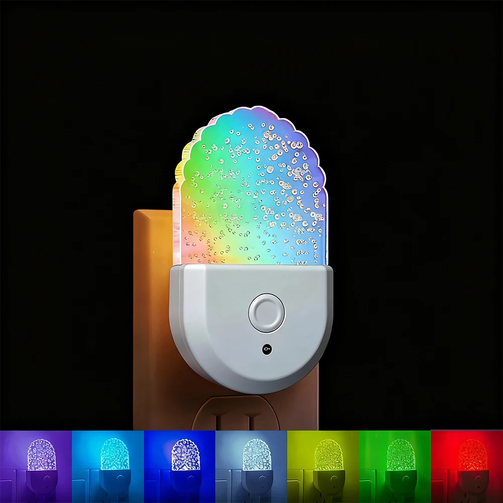

Bedside Lamp Night Light EU US Plug Eye Protection LED Mini Wall Lamp For Home Aisle Bedroom Living Room Baby Feed Kids Use