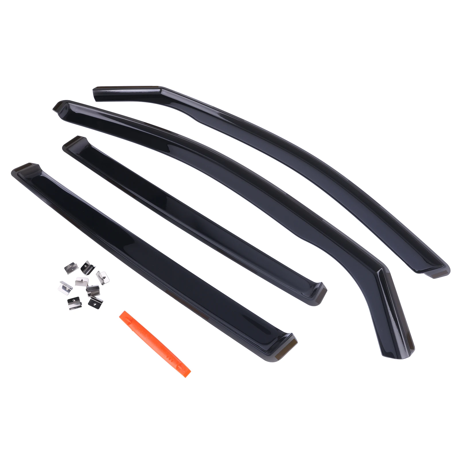 

Комплект из 4 дефлекторов для окон автомобиля, совместимых с Toyota RAV4 2019-2025, вставные ветровики для защиты от дождя и солнца