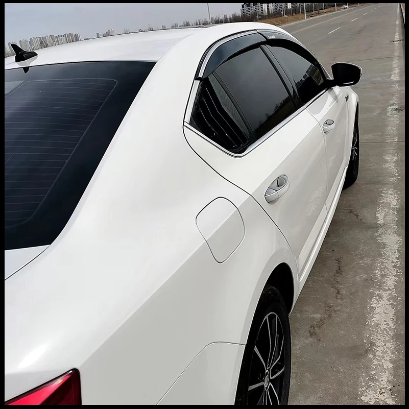 Style de voiture pour Skoda Octavia 3 A7 berline 2013 – 2018, persienne de fenêtre triangulaire arrière, volets, garniture de couvercle de ventilation, accessoires automobiles