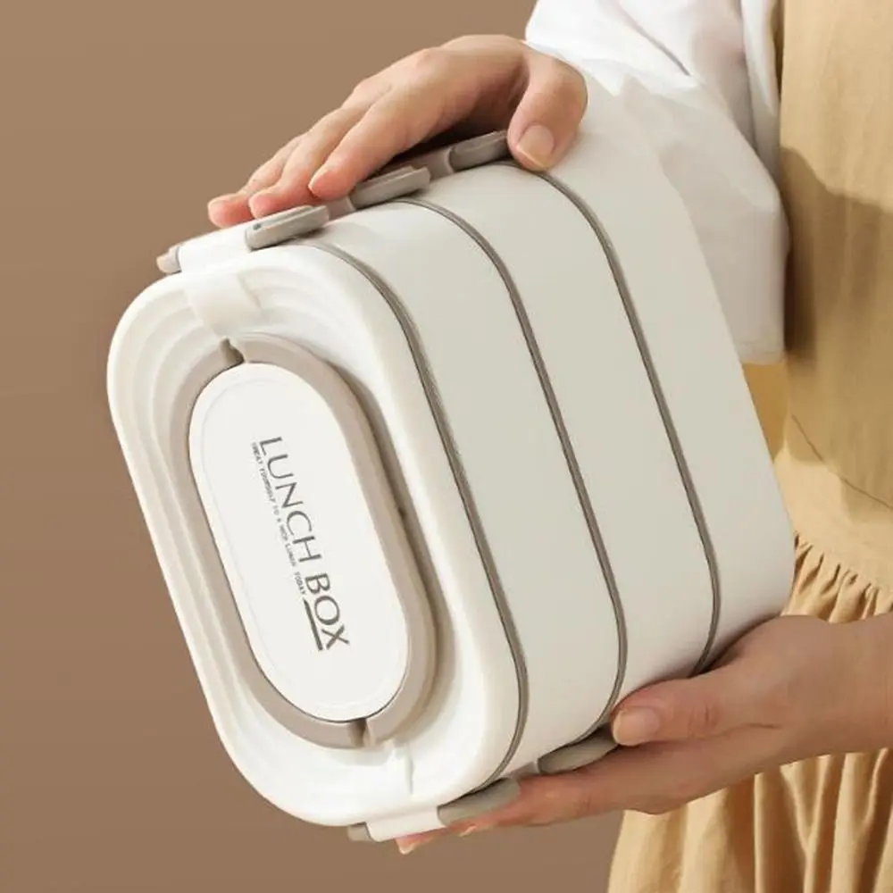 

Большой вместительный ланч-бокс из нержавеющей стали, герметичный изолированный многослойный ланч-бокс, штабелируемый раздельный контейнер для хранения продуктов питания