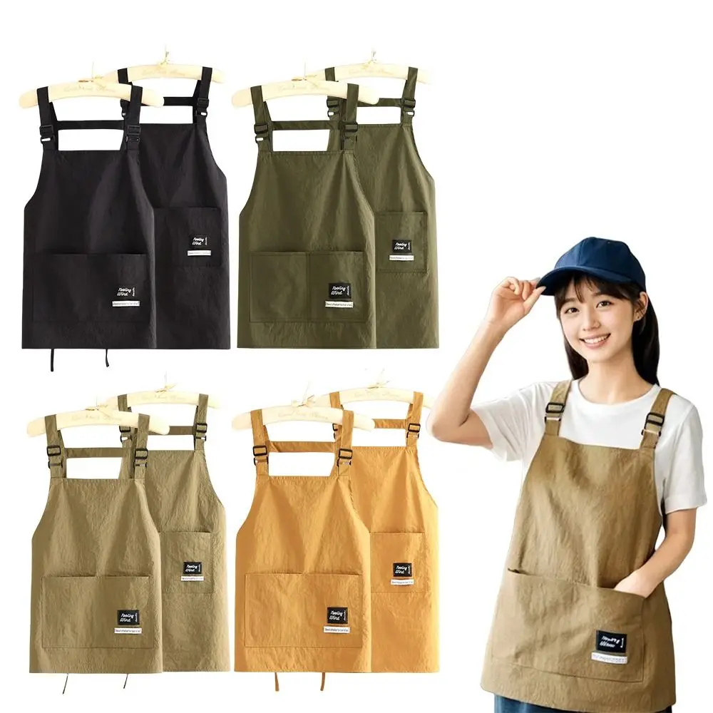 

New Professional Barber Apron Breathable Waterproof Cooking Aprons Large Pocket 2 Sizes Working Clothes for Hairdressing