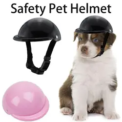 New Ctue Adjustable Safety Pet Cap ABS Dog Helmets Fashion Pet Protect Ridding Cap for Pet Motorcycles Bike Sun Rain Protection