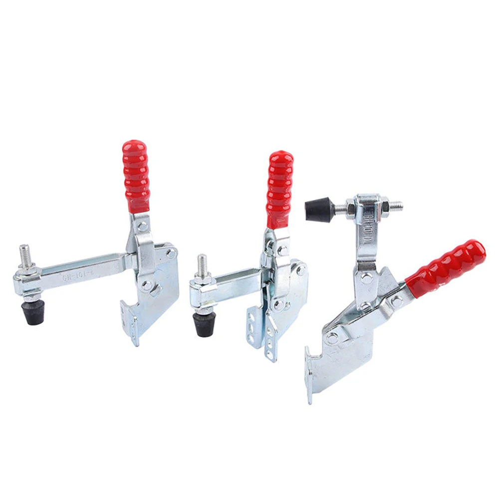 Vertical Toggle Clamp 1Pcs Clamping Force 180KG Quick Release Vertical Clamp Fixed Clamp GH-101D/101DI/101E Woodworking Tools