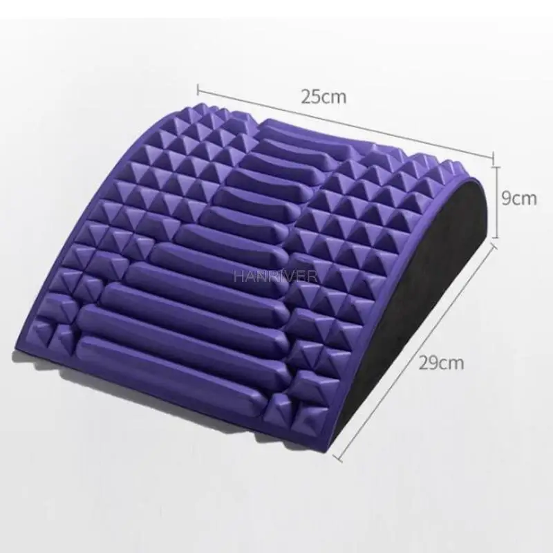 

Multicolor cervical massage device for stretching the waist, yoga accessory, lumbar support