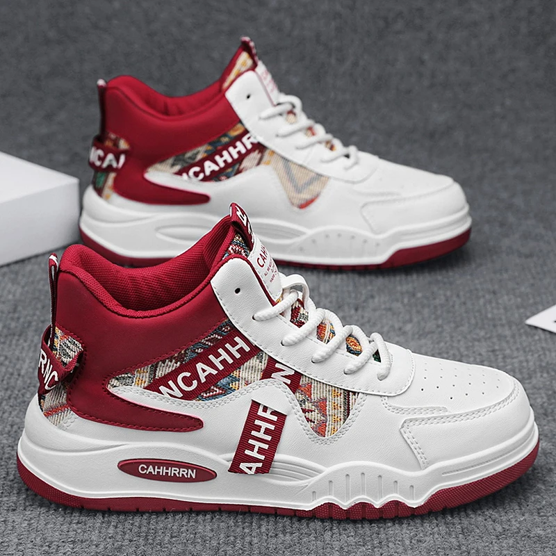 

Casual Sneaker Casual Shoes Soft and Comfortable Skateboard Male Sneakers High-top Wear-resistant All-match Non-Slip Loafers New