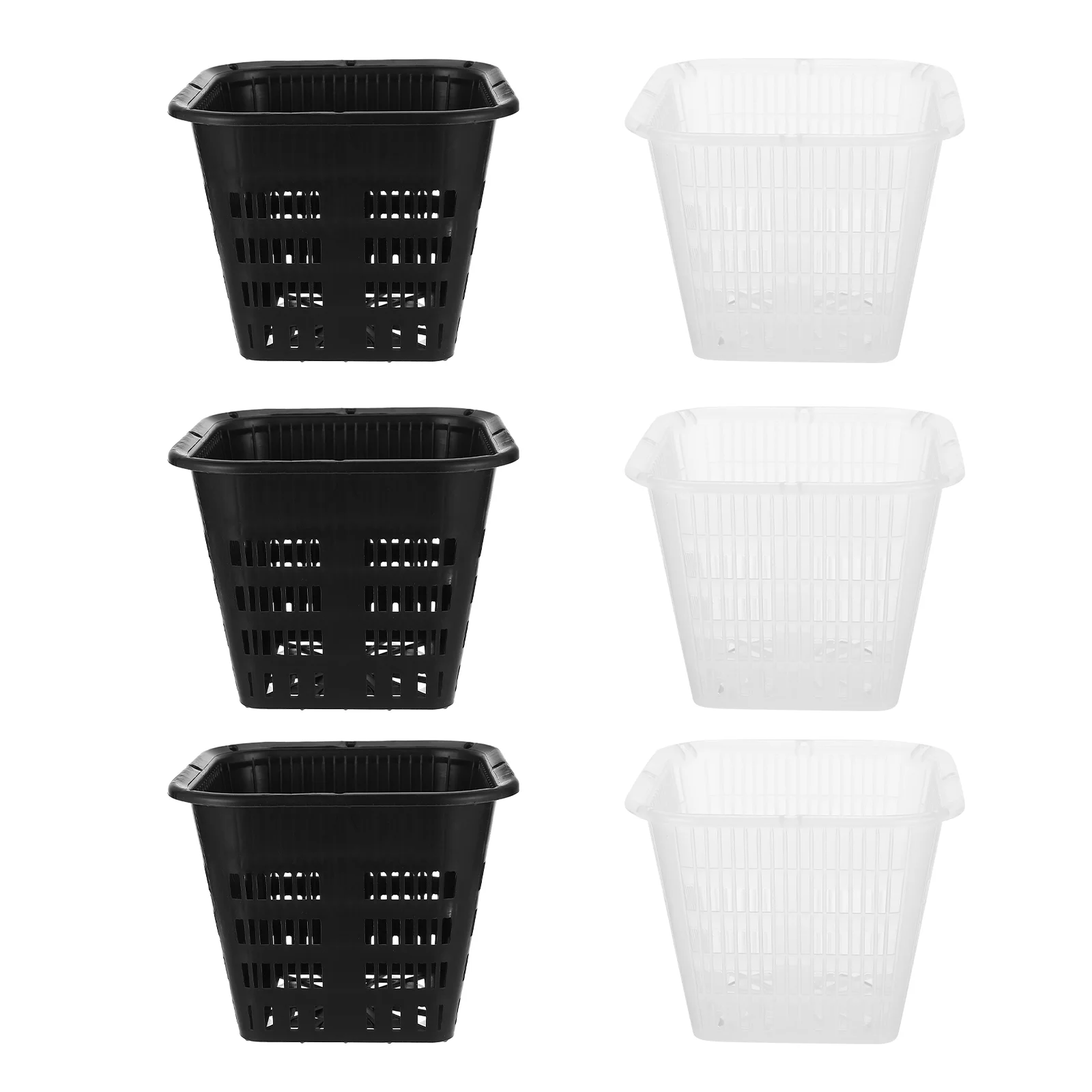 

6 Pcs Planting Basket Pot for Plants Indoor Net Cups Square Planter Gardening Planters Container Hollow