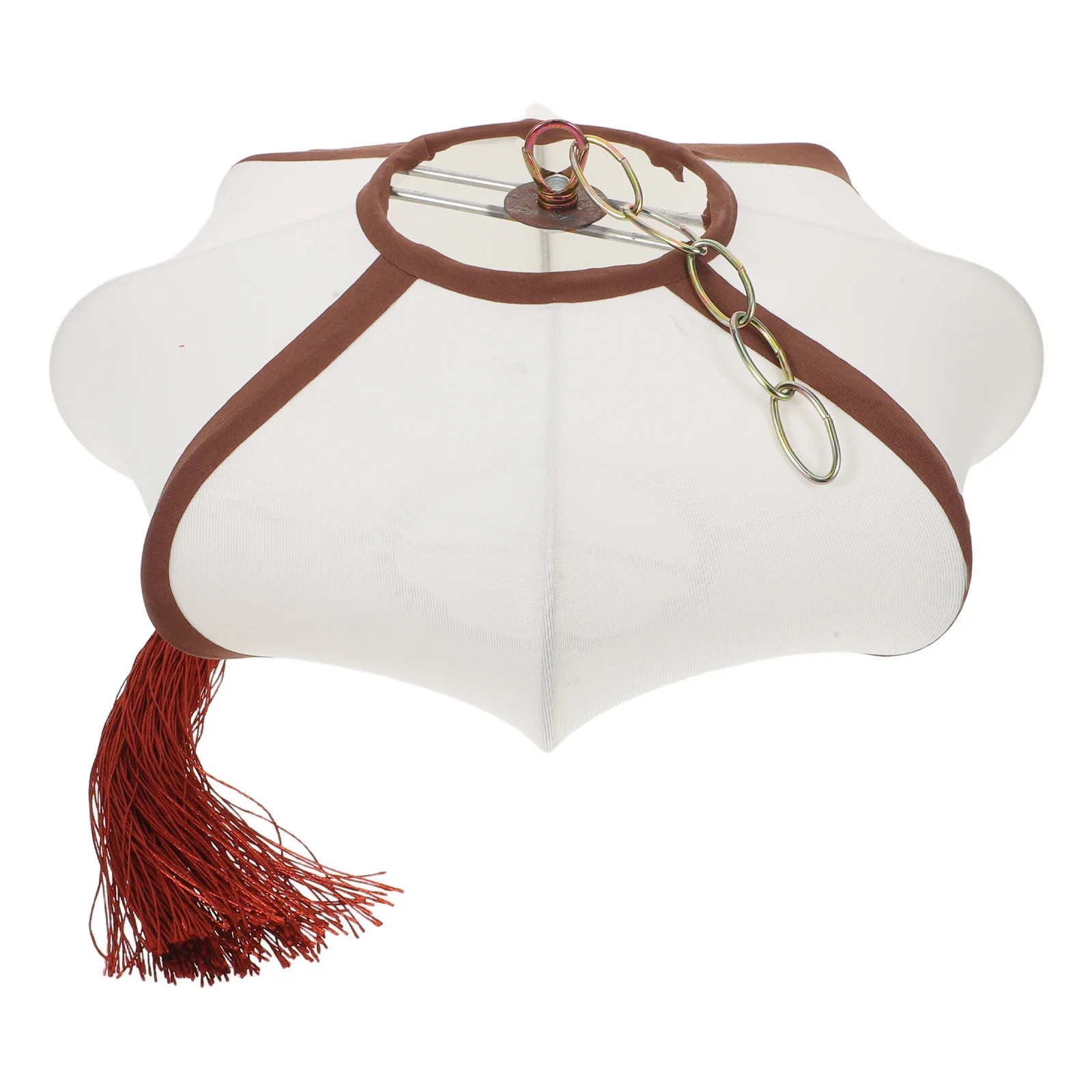 

Vintage Fabric Lampshade: Asian Style Pendant Light Cover Unique Retro Design For Dining Room Living Room Hallway